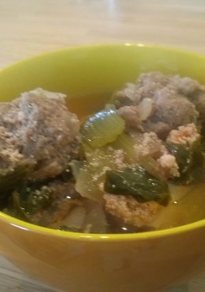 とうふと肉団子の明太子風食べるスープ-レシピのメイン写真