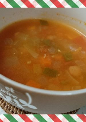 野菜たっぷりミネストローネ☆-レシピのメイン写真