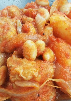 ☆鶏むね肉とじゃがいものトマト煮☆-レシピのメイン写真