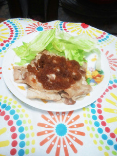 リンゴとにんにくタレの豚肉、炒め-レシピのメイン写真