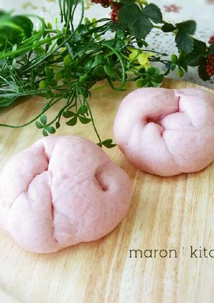HB朝焼くだけ♡低温発酵紫いもパン-レシピのメイン写真