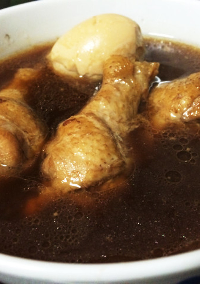 簡単オタマだけでOK!手羽元と卵のお酢煮-レシピのメイン写真