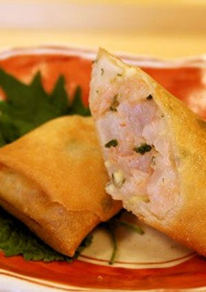 隠し野菜と海老の春巻き-レシピのメイン写真