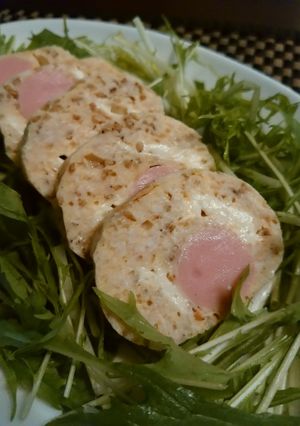 ゴマ入り鶏ミンチのミートローフ風-レシピのメイン写真