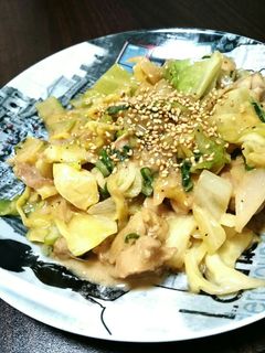 鶏肉とキャベツの味噌マヨ炒め-レシピのメイン写真