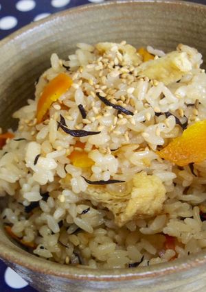 ひじきで栄養満点♡炊き込み御飯-レシピのメイン写真