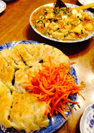 ギョウザと、麻婆豆腐♪♪-レシピのメイン写真