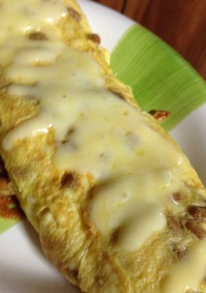 チーズ納豆オムレツ-レシピのメイン写真