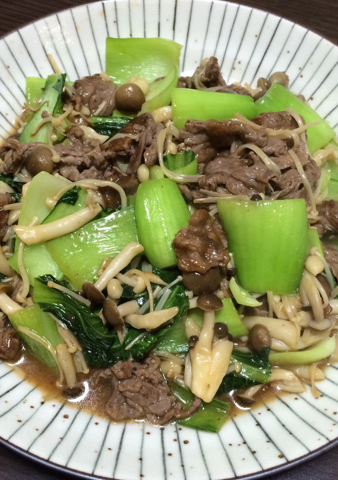 牛肉ときのこのオイスターソース炒め-レシピのメイン写真