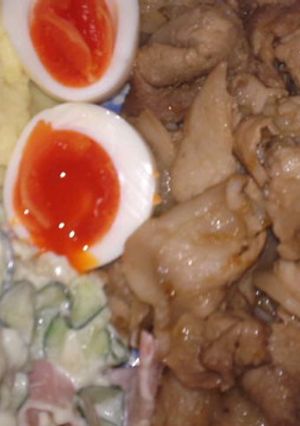 豚肉の生姜焼き➕ポテト料理-レシピのメイン写真