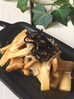 レンジで簡単!エリンギとじゃこ塩昆布和え-レシピのメイン写真