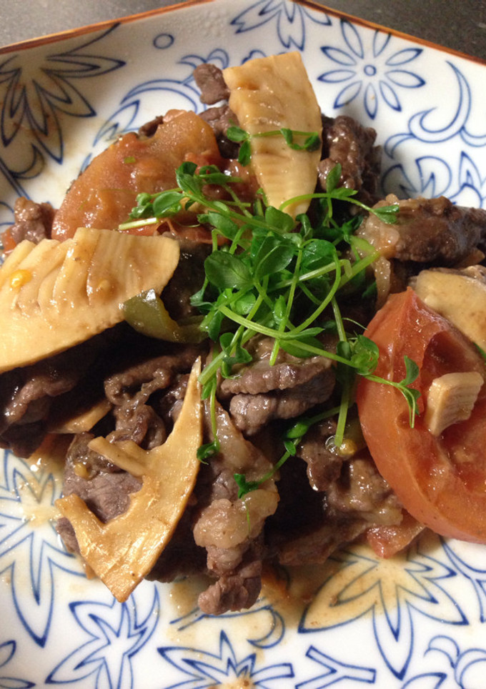 筍と牛肉の炒め物-レシピのメイン写真