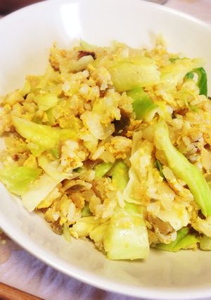キャベツと搾菜の炒飯-レシピのメイン写真