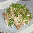 なめたけ+大根+水菜のサラダ