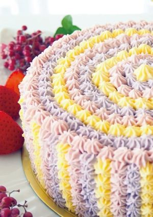 カラフルデコレーションケーキ『フルール』-レシピのメイン写真