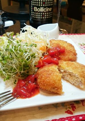 春キャベツが主役✾ヘルシー鶏胸肉メンチ-レシピのメイン写真