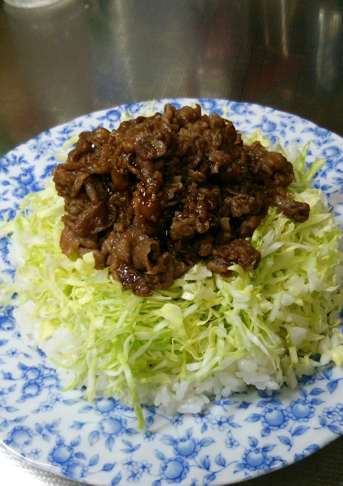 簡単☆牛肉ｷｬﾍﾞﾂ焼肉ｻﾗﾀﾞﾋﾟﾗﾌ-レシピのメイン写真
