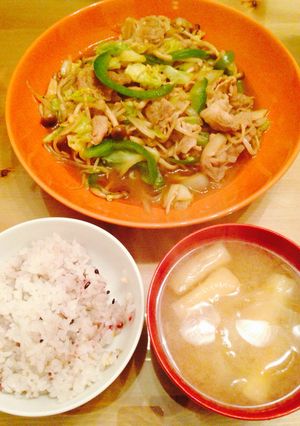 料理男子直伝♡スタミナ満点豚野菜炒め定食-レシピのメイン写真