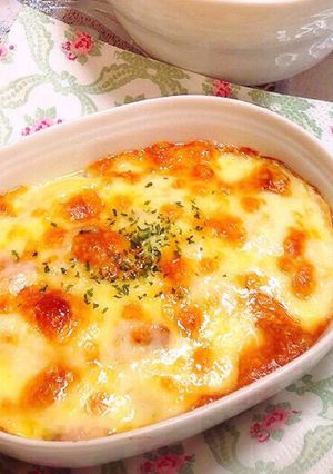 シャキシャキ食感♪筍ベーコンの春グラタン-レシピのメイン写真