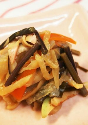 切り干し大根とわらびの炊いたん-レシピのメイン写真