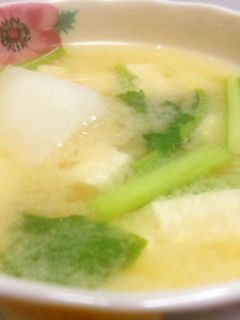 かぶと豆腐のお味噌汁-レシピのメイン写真