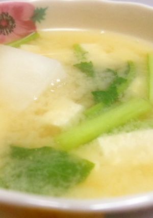 かぶと豆腐のお味噌汁-レシピのメイン写真