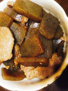 ラム肉とこんにゃくの簡単おかず-レシピのメイン写真