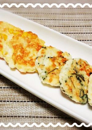 美味しく変身！大葉とコーンのはんぺん蒲鉾-レシピのメイン写真