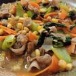 甘くて美味しい♪青梗菜とコーンの炒め煮