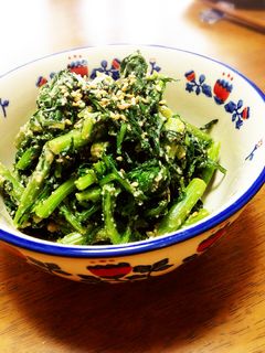 春菊の胡麻酢味噌和え-レシピのメイン写真