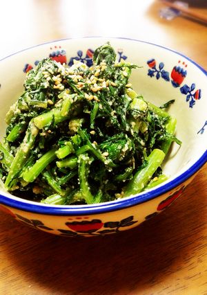 春菊の胡麻酢味噌和え-レシピのメイン写真
