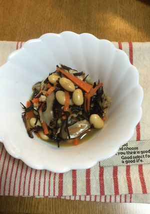 我が家の味♪ひじきと大豆の煮物-レシピのメイン写真