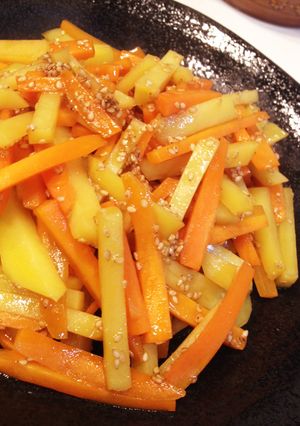 ☆ほっくり簡単大皿料理!新ジャガきんぴら-レシピのメイン写真