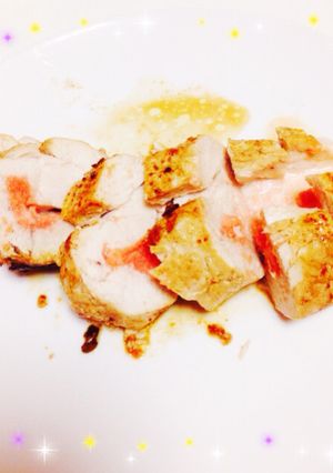 鶏むね肉のチーズたらこロール-レシピのメイン写真