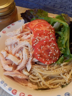 濃厚胡麻ダレ❤棒々鶏風サラダ麺-レシピのメイン写真