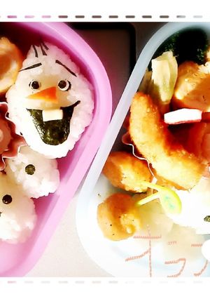 キャラ弁初心者　オラフ-レシピのメイン写真