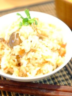 じゃこときのこの炊き込みごはん-レシピのメイン写真