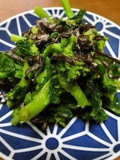 菜の花の塩昆布和え-レシピのメイン写真