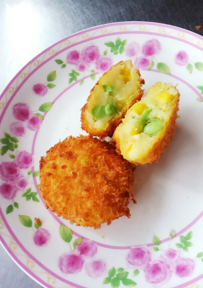 枝豆ととうもろこしのコロッケ-レシピのメイン写真