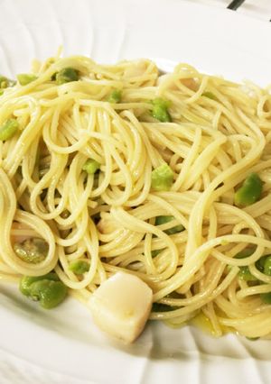 簡単☆ホタテと空豆のパスタ-レシピのメイン写真