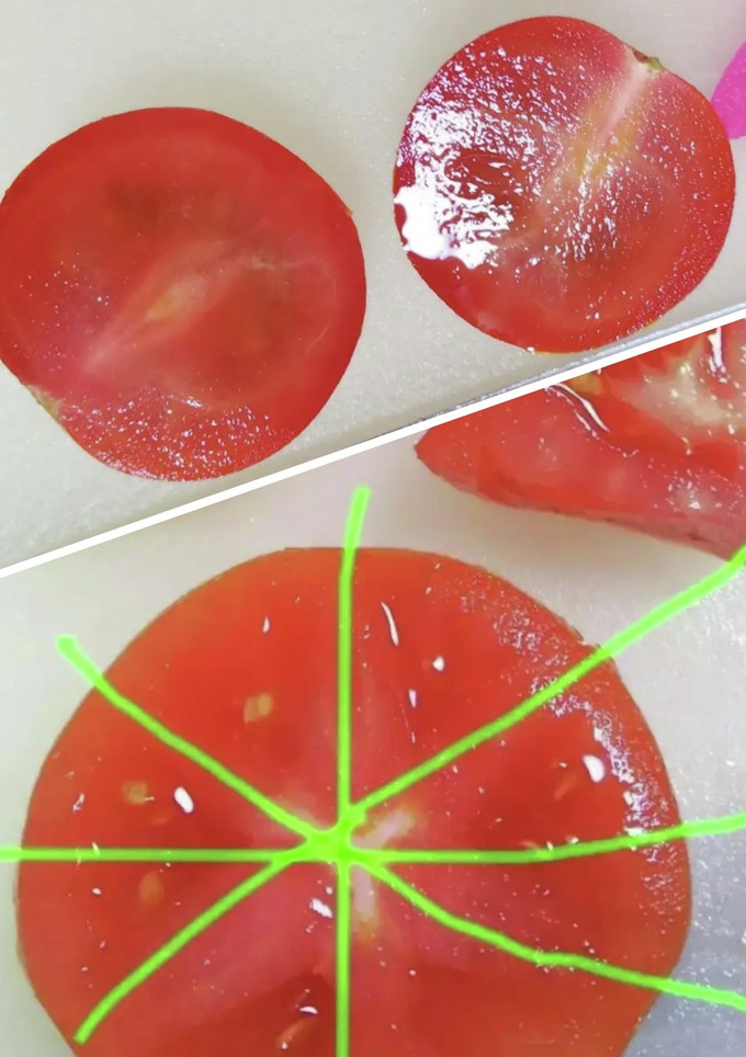 ミニトマト種が出ない切り方＊トマト切り方-レシピのメイン写真