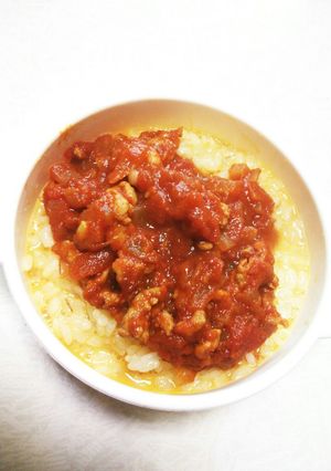 卵ミートソースご飯-レシピのメイン写真