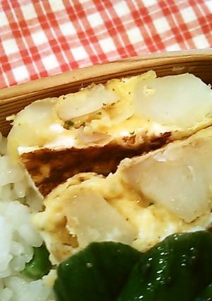 お弁当に☆重ね煮からのじゃがいもオムレツ-レシピのメイン写真