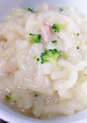 離乳食に♪優しい味のミルクうどん♪-レシピのメイン写真