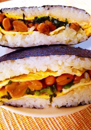 納豆のおにぎらず-レシピのメイン写真