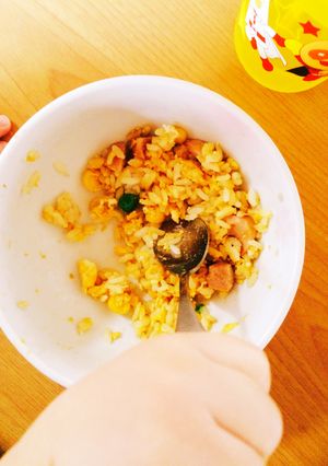 めんどい時の！1歳おサボりチャーハン-レシピのメイン写真
