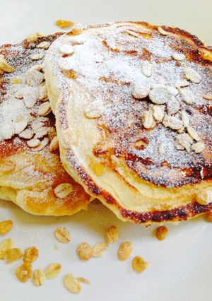 カフェ風パンケーキ-レシピのメイン写真