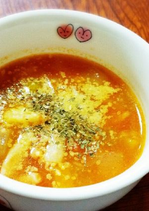 押麦入りミネストローネ☆トマト缶不使用-レシピのメイン写真