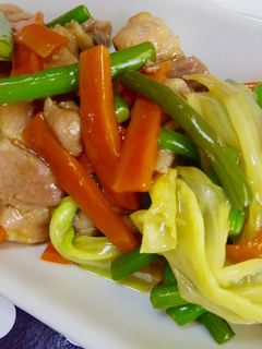 豚肉×キャベツ×にんにくの芽♡炒め-レシピのメイン写真