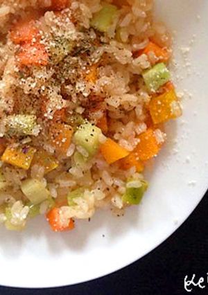 ヘルシー簡単☆コロコロお野菜のリゾット風-レシピのメイン写真